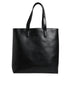 Dolce & Gabbana Black Calf Leather Shopping Tote Shoulder Bag